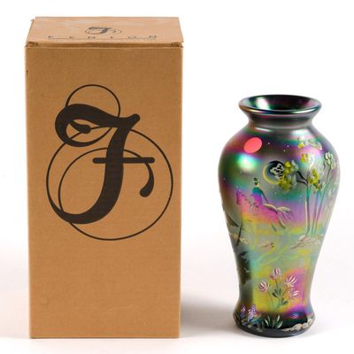 Fenton "Ghost Rider" Vase