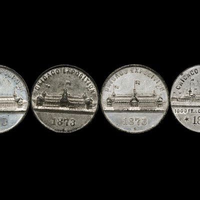 Four Chicago Exposition 1873 1874 National Elgin Watch Co. Medals