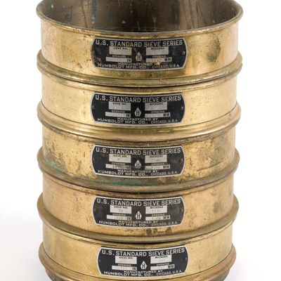 5 Antique Brass U.S. Standard Sieves