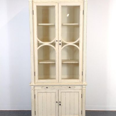 Arhaus Tall Glass Door Cabinet