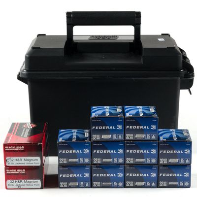 12 Boxes .32 H & R Magnum Ammunition & Ammo Box