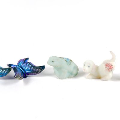 5 Fenton Art Glass Animal Figurines