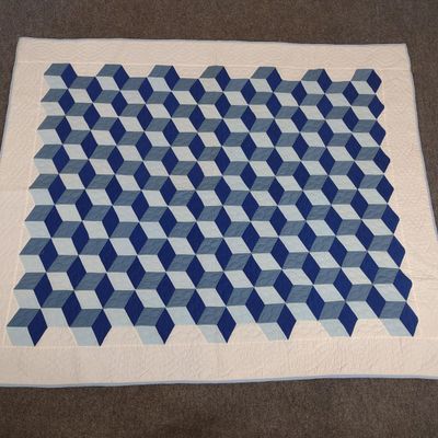 Vintage Blue & White Quilt