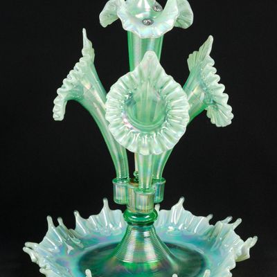 Signed Fenton Centennial Collection Epergne Set