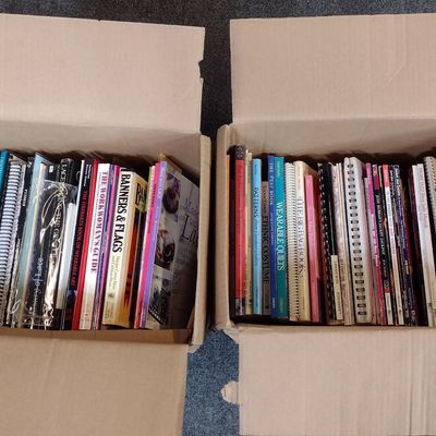 66 Sewing & Fashion Reference Books incl. Banners & Flags