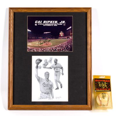 Cal Ripken Jr. Signed Photo With COA