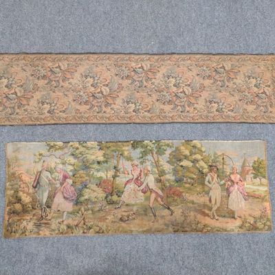 2 Vintage Jacquard Tapestries