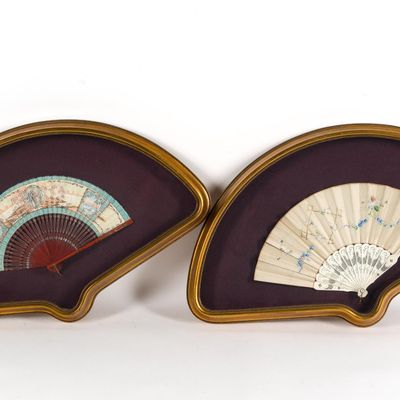 2 Framed Fans