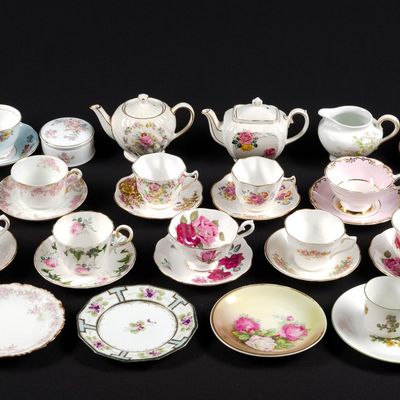 Teacup & Saucer Collection Incl. Limoges & Gladstone