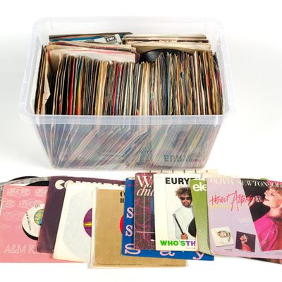 Large Collection Of Vinyl 45's
