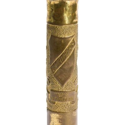 WWI Trench Art Shell Vase