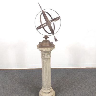 Armillary Sphere On Column