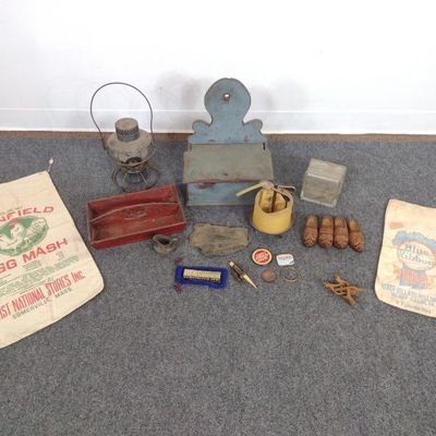 Vintage Household Goods & Decor Incl. PA Railroad Lantern