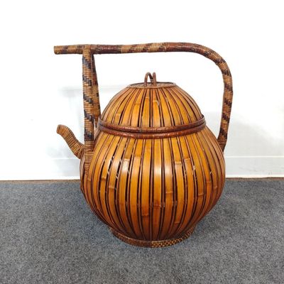 Vintage Chinese Lidded Wedding Basket