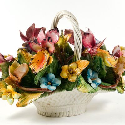 Capodimonte Flower Basket