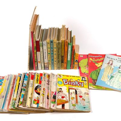 21 Magazines & 19 Vintage Childrens Books