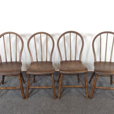 4 Plank Bottom Chairs