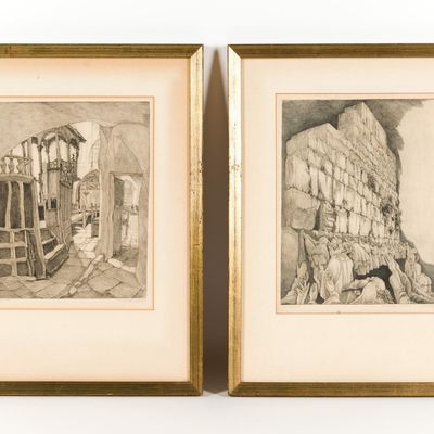 2 Saul Raskin Etchings