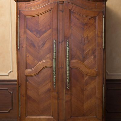 Antique French Provincial Cherry Armoire