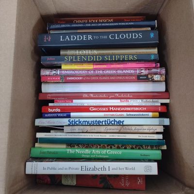30 Books & Pamphlets Mostly On Textiles Incl. Stickmustertucher