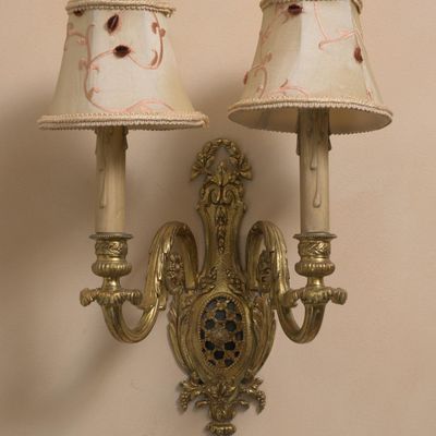 Pair of Rococo Gilt Wall Sconces
