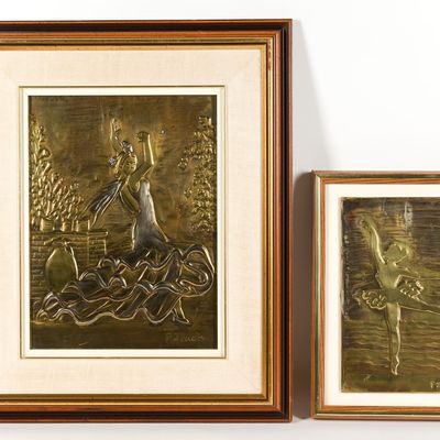 2 Pieces Copper Art
