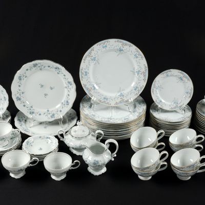 Imperial China "Seville" & Haviland "Blue Garland" Dinner Services