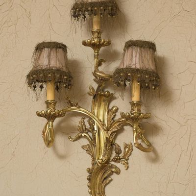Pair Of Louis XV Gilt Wall Sconces