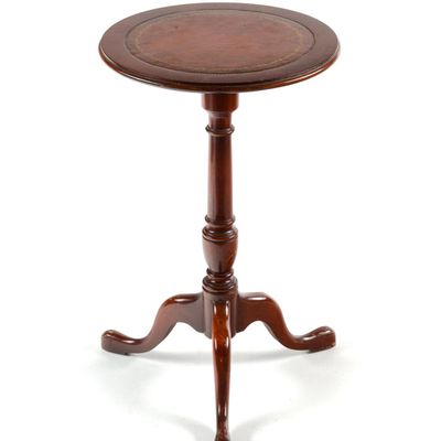 Mahogany Tripod Accent Table