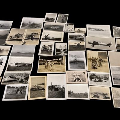 Sale Photo Thumbnail #81: WWII Photo Group with 727th Bomb Squadron "Box