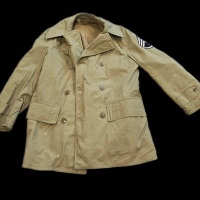 Sale Photo Thumbnail #320: WWII Named Mackinaw Coat - Size 36