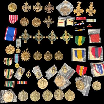 Sale Photo Thumbnail #61: Misc. US Medals and Ribbons Lot