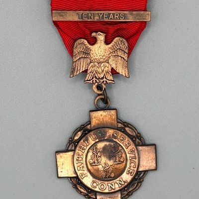 Sale Photo Thumbnail #214: Connecticut "Faithful Service" Medal - Ten Years