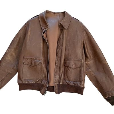 Sale Photo Thumbnail #334: WWII USAAF Type A-2 Leather Flight Jacket
