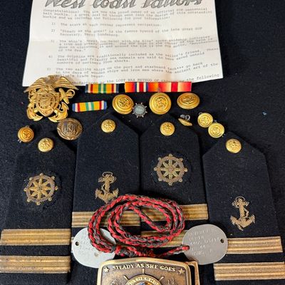 Sale Photo Thumbnail #222: U.S. Merchant Marine Group Named Dog Tags
