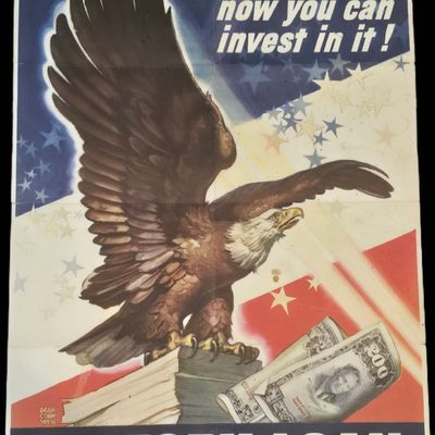Sale Photo Thumbnail #205: 1943 WWII Poster Victory Loan