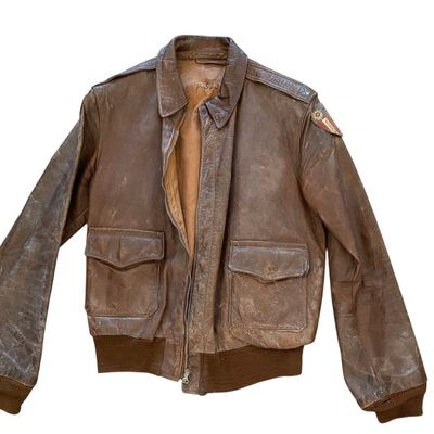 Sale Photo Thumbnail #332: WWII USAAF Type A-2 Leather Flight Jacket - CBI