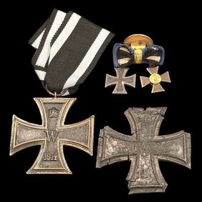 Sale Photo Thumbnail #215: 1914 Iron Cross 2nd Class pair with 25-year
