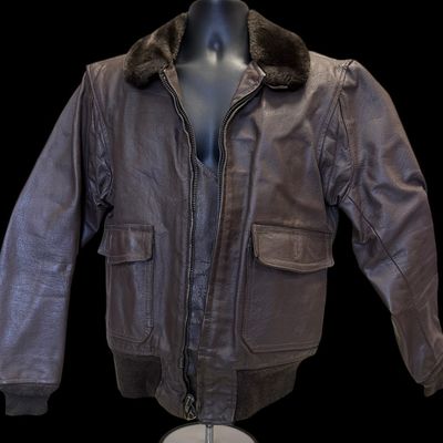 Sale Photo Thumbnail #347: U.S. Navy Type G-1 Leather Flight Jacket - Plain