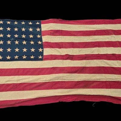 Sale Photo Thumbnail #50: WWII 48-Star U.S. Flag - Indiana University