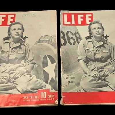 Sale Photo Thumbnail #14: Pair of WWII WASP LIFE Magazines - July 19, 1943
