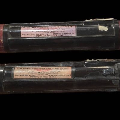 Sale Photo Thumbnail #190: WWII USAAF Type A-1 Airborne Drop Container Lamps