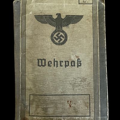 Sale Photo Thumbnail #116: WWII German Wehrpass Named to Alfons Edir
