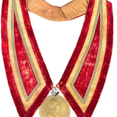 Sale Photo Thumbnail #209: Jackson Indian Peace Medal, 1829, with red velvet