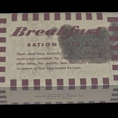 Sale Photo Thumbnail #13: SCARCE WWII K-Ration Breakfast Unit, Morale