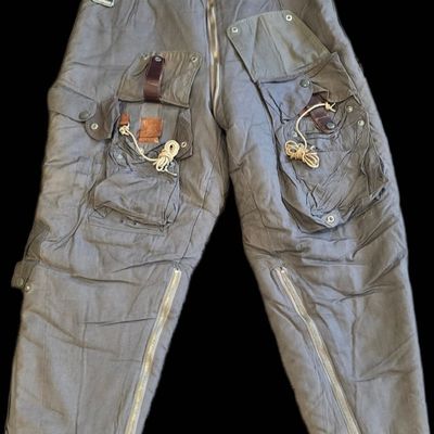 Sale Photo Thumbnail #405: WWII Luftwaffe Shearling Channel Flight Trousers