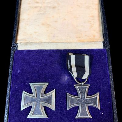 Sale Photo Thumbnail #220: RARE Prussian 1813 Iron Cross 1st & 2nd Class
