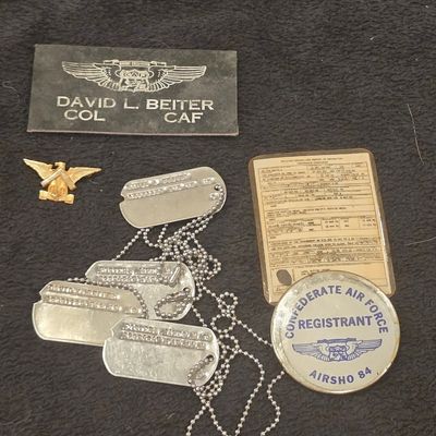 Sale Photo Thumbnail #44: NAMED WWII AAF Grouping: Sgt. David Beiter, 586th