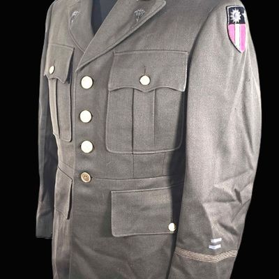 Sale Photo Thumbnail #295: WWII CBI Jewish Dentist Bullion Uniform - Capt.