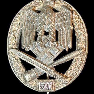 Sale Photo Thumbnail #76: WWII German General Assault Badge "50" Junkers